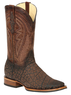 Men’s El General Rodeo Boot - Imitation Bull Neck Brown 45668 - BELLEZA'S - Men’s El General Rodeo Boot - Imitation Bull Neck Brown 45668 - CABALLERO - 04566801