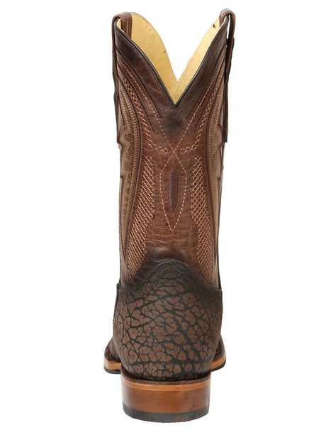 Men’s El General Rodeo Boot - Imitation Bull Neck Brown 45668 - BELLEZA'S - Men’s El General Rodeo Boot - Imitation Bull Neck Brown 45668 - CABALLERO - 04566801