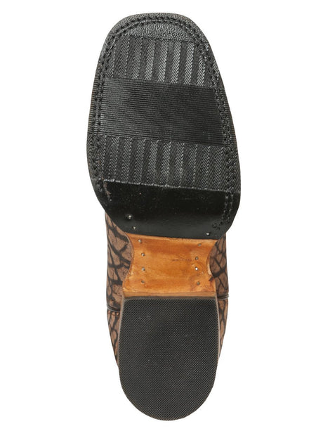 Men’s El General Rodeo Boot - Imitation Bull Neck Sand 45667 - BELLEZA'S - Men’s El General Rodeo Boot - Imitation Bull Neck Sand 45667 - CABALLERO - 04566701