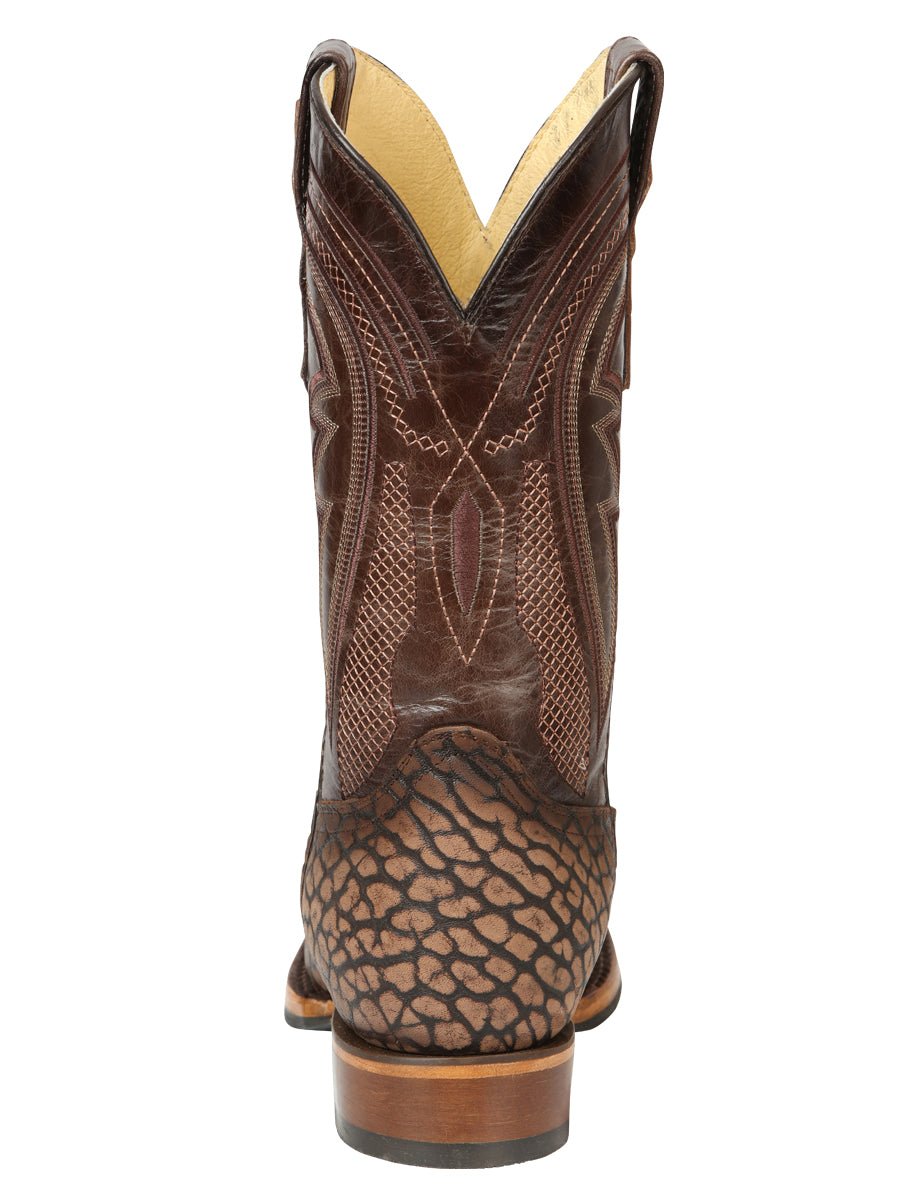 Men’s El General Rodeo Boot - Imitation Bull Neck Sand 45667 - BELLEZA'S - Men’s El General Rodeo Boot - Imitation Bull Neck Sand 45667 - CABALLERO - 04566701