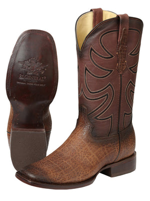 Men’s El General Rodeo Boots - Tobacco Elephant Print 45665 - BELLEZA'S - Men’s El General Rodeo Boots - Tobacco Elephant Print 45665 - CABALLERO - 04566501