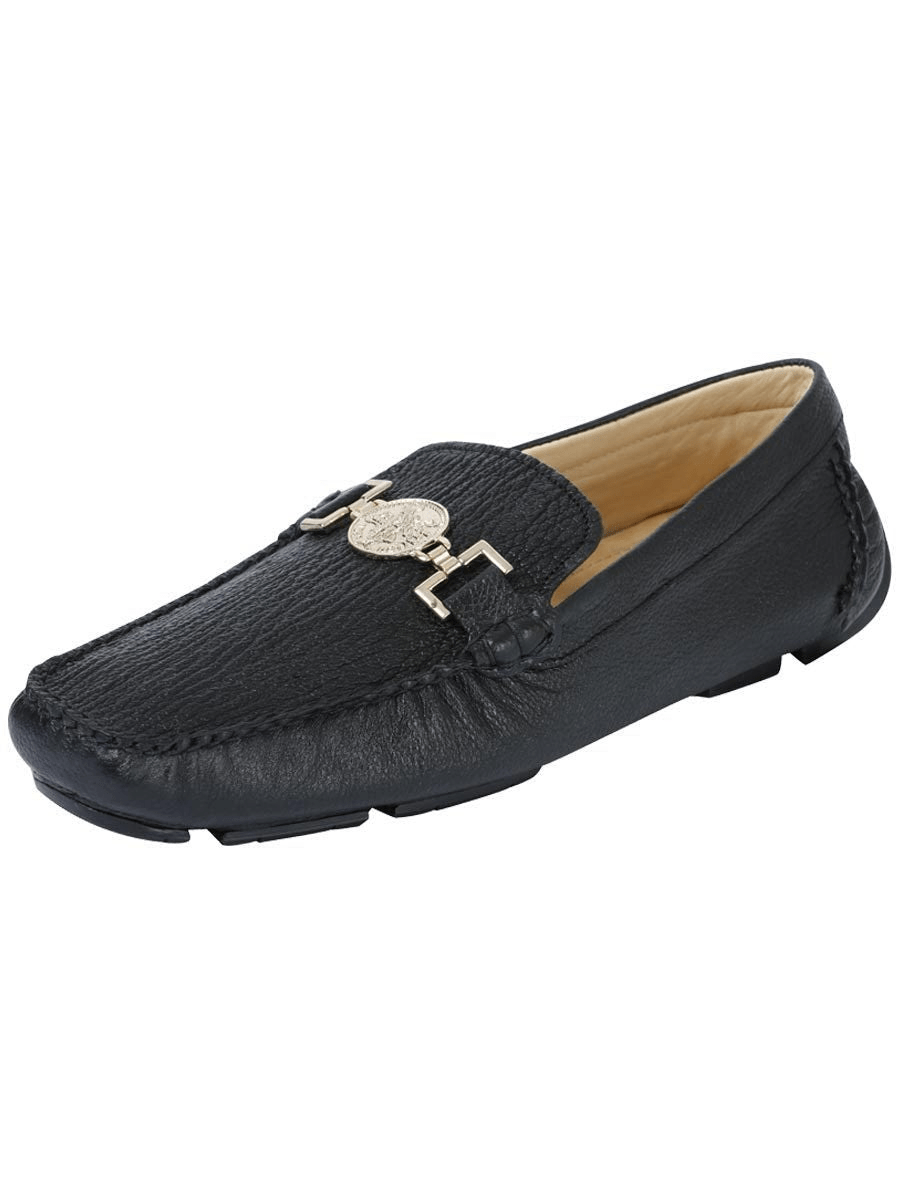 Men's Exotic Shoes Shark Skin Casual Moccasins 'Centenario' Black Color 41286 - BELLEZA'S - Men's Exotic Shoes Shark Skin Casual Moccasins 'Centenario' Black Color 41286 - Men's Shoes - 41286 6