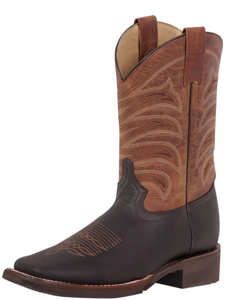 Men's Genuine Bovine Leather Classic Rodeo Western Cowboy Boots 'El General' 43000 - BELLEZA'S - Men's Genuine Bovine Leather Classic Rodeo Western Cowboy Boots 'El General' 43000 - Men's Boot - 04300001