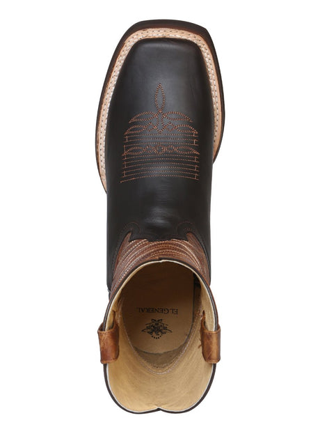 Men's Genuine Bovine Leather Classic Rodeo Western Cowboy Boots 'El General' 43000 - BELLEZA'S - Men's Genuine Bovine Leather Classic Rodeo Western Cowboy Boots 'El General' 43000 - Men's Boot - 04300001