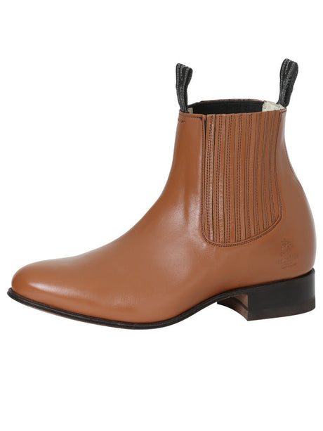 Men's Genuine Leather Classic Charro Boots 'El Canelo' Atlas Maple 227 - BELLEZA'S - Men's Genuine Leather Classic Charro Boots 'El Canelo' Atlas Maple 227 - Men's Ankle Boots - 00022701