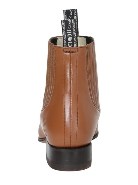 Men's Genuine Leather Classic Charro Boots 'El Canelo' Atlas Maple 227 - BELLEZA'S - Men's Genuine Leather Classic Charro Boots 'El Canelo' Atlas Maple 227 - Men's Ankle Boots - 00022701