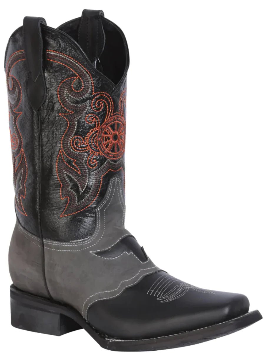 Men's Genuine Leather Classic Rodeo Boots 'El General' Black Color 40668 - BELLEZA'S - Men's Genuine Leather Classic Rodeo Boots 'El General' Black Color 40668 - Men's Boot - 40668 6