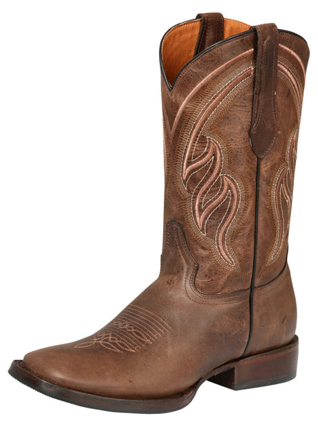Men's Genuine Leather Classic Western Cowboy Boots 'El General' Brown 44860 - BELLEZA'S - Men's Genuine Leather Classic Western Cowboy Boots 'El General' Brown 44860 - Men's Boot - 44860 6