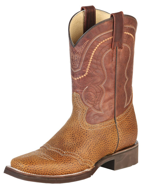 Men's Genuine Leather Classic Western Rodeo Cowboy Boots 'El General' Honey 43012 - BELLEZA'S - Men's Genuine Leather Classic Western Rodeo Cowboy Boots 'El General' Honey 43012 - Men's Boot - 04301201