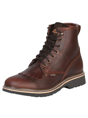 Men's Genuine Leather Lace - Up Soft Toe Establo Bull Fight Work Ankle Boot Shedron 40963 - BELLEZA'S - Men's Genuine Leather Lace - Up Soft Toe Establo Bull Fight Work Ankle Boot Shedron 40963 - Men's Work Shoes - 04096301