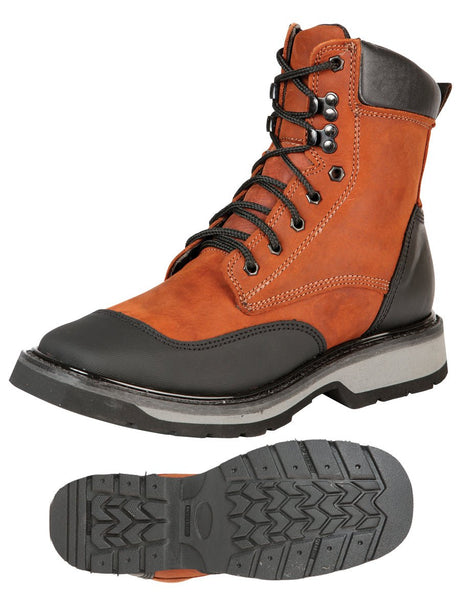 Men's Genuine Leather Lace - Up Soft Toe Full Welt Work Boots 'El General' 51272 - BELLEZA'S - Men's Genuine Leather Lace - Up Soft Toe Full Welt Work Boots 'El General' 51272 - Men's Work Shoes - 05127201