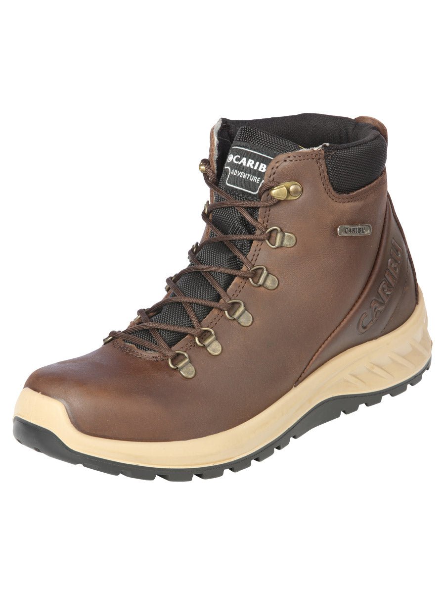 Men's Genuine Leather Lace-Up Trekking Work Shoe 'Procliff Protection ...