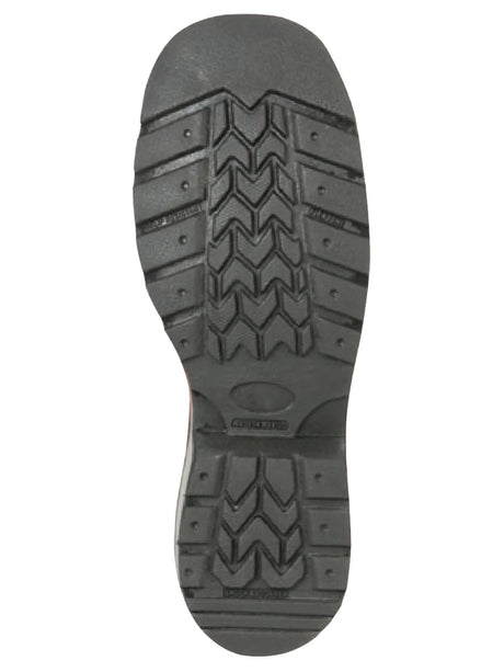 Men's Genuine Leather Pull - On Soft Toe Western Work Boots 'El General' 51276 - BELLEZA'S - Men's Genuine Leather Pull - On Soft Toe Western Work Boots 'El General' 51276 - Men's Work Boot - 05127601