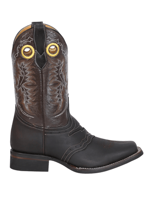 Men's Genuine Leather Saddle Western Cowboy Boots 'El General' Color Choco 33311 - BELLEZA'S - Men's Genuine Leather Saddle Western Cowboy Boots 'El General' Color Choco 33311 - Men's Boot - 33311 6