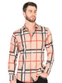 Men's Khaki Printed Long Sleeve Western Shirt 'El Señor de los Cielos' 44604 - BELLEZA'S - Men's Khaki Printed Long Sleeve Western Shirt 'El Señor de los Cielos' 44604 - Men's Shirt - 04460401