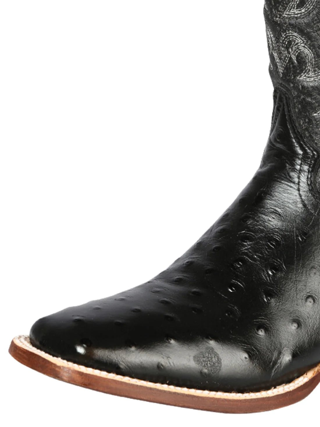 Men's Leather Avestruz Western Cowboy Rodeo Boots 'El Señor De Los Cielos' *BLACK - 44935* - BELLEZA'S - Men's Leather Avestruz Western Cowboy Rodeo Boots 'El Señor De Los Cielos' *BLACK - 44935* - Men's Boot - 44935 6