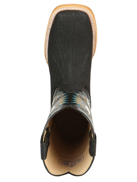 Men’s Rodeo Boot Jar Boot’s Imitation Bull Neck 45474 - BELLEZA'S - Men’s Rodeo Boot Jar Boot’s Imitation Bull Neck 45474 - CABALLERO - 04547401