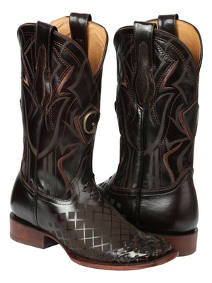 Men's Rodeo Boots - El General Pull - Up Leather - Brown 45173 - BELLEZA'S - Men's Rodeo Boots - El General Pull - Up Leather - Brown 45173 - CABALLERO - 04517301