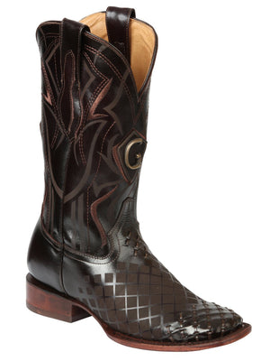 Men's Rodeo Boots - El General Pull - Up Leather - Brown 45173 - BELLEZA'S - Men's Rodeo Boots - El General Pull - Up Leather - Brown 45173 - CABALLERO - 04517301