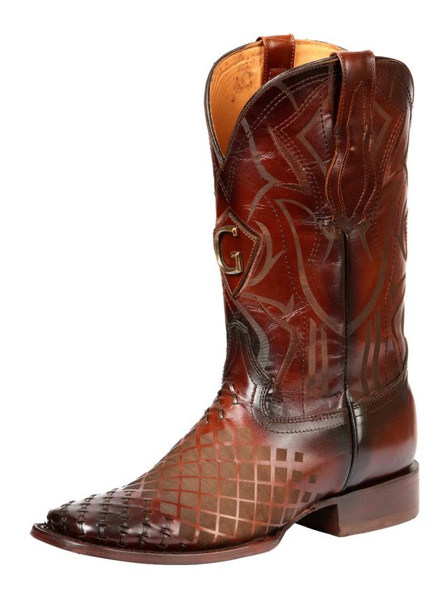 Men's Rodeo Boots - El General Pull - Up Leather - Tabacco 45174 - BELLEZA'S - Men's Rodeo Boots - El General Pull - Up Leather - Tabacco 45174 - CABALLERO - 04517401