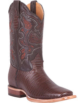 Men's Rodeo Boots Embossed Woven Leather 'El General' *CIGAR-41791* - BELLEZA'S - Men's Rodeo Boots Embossed Woven Leather 'El General' *CIGAR-41791* - Botas Para Hombres - 41791 6