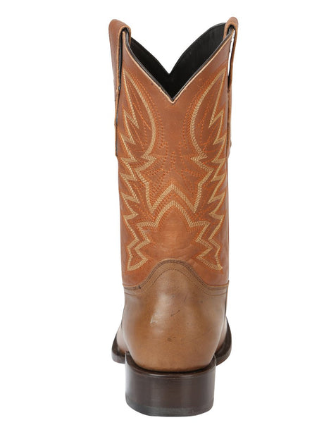 Men’s Rodeo Cowboy Boots Genunie Leather 'El General' Brown 45580 - BELLEZA'S - Men’s Rodeo Cowboy Boots Genunie Leather 'El General' Brown 45580 - Men's Boot - 04558001