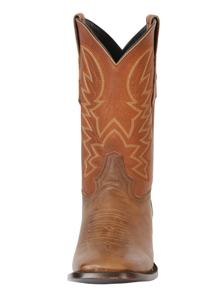 Men’s Rodeo Cowboy Boots Genunie Leather 'El General' Brown 45580 - BELLEZA'S - Men’s Rodeo Cowboy Boots Genunie Leather 'El General' Brown 45580 - Men's Boot - 04558001