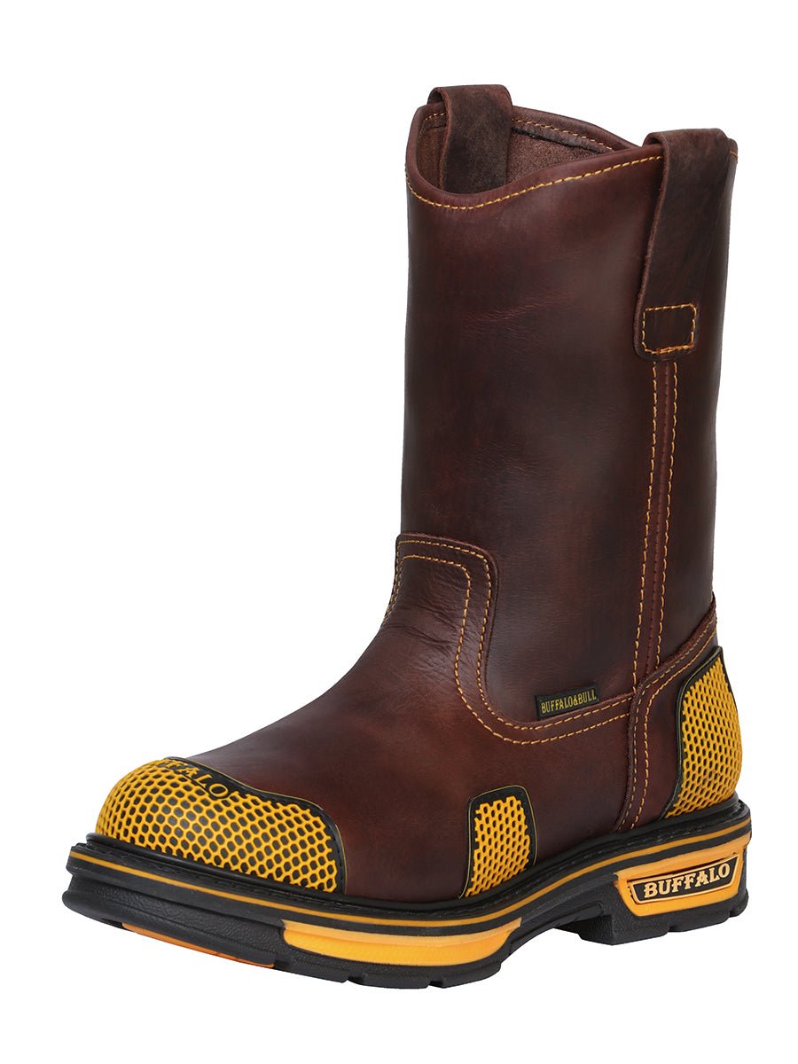 Men's Soft Toe Work Boots 'Buffalo & Bull' Color Coffee Coffee 123031 - BELLEZA'S - Men's Soft Toe Work Boots 'Buffalo & Bull' Color Coffee Coffee 123031 - Men's Boot - 123031 6