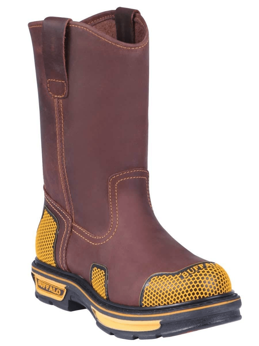 Men's Soft Toe Work Boots 'Buffalo & Bull' Color Coffee Coffee 123031 - BELLEZA'S - Men's Soft Toe Work Boots 'Buffalo & Bull' Color Coffee Coffee 123031 - Men's Boot - 123031 6