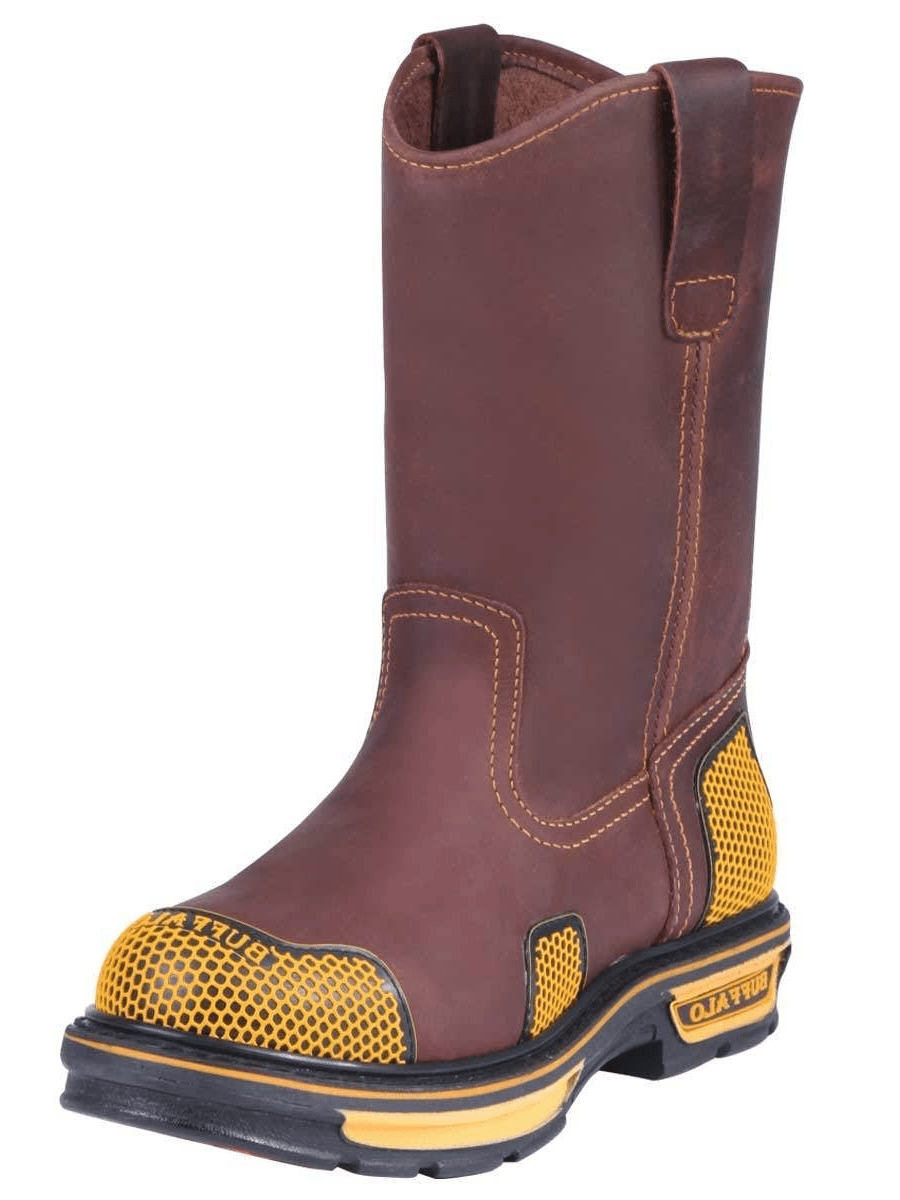 Men's Soft Toe Work Boots 'Buffalo & Bull' Color Coffee Coffee 123031 - BELLEZA'S - Men's Soft Toe Work Boots 'Buffalo & Bull' Color Coffee Coffee 123031 - Men's Boot - 123031 6