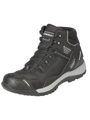 Men's Synthetic Lace - Up Soft Toe Trekking Work Shoe 'Caribu' Black/Grey 44363 - BELLEZA'S - Men's Synthetic Lace - Up Soft Toe Trekking Work Shoe 'Caribu' Black/Grey 44363 - Men's Work Shoes - 04436301