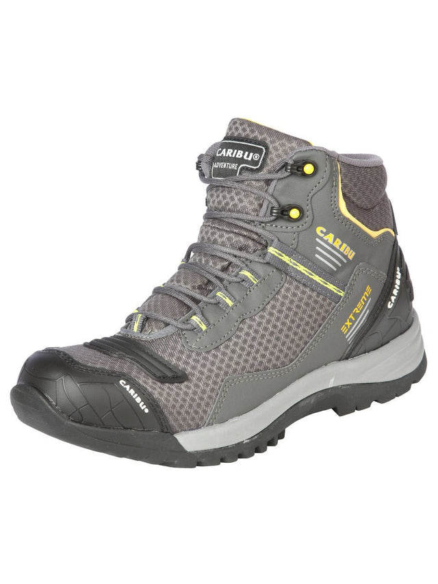 Men's Synthetic Lace - Up Soft Toe Trekking Work Shoe 'Caribu' Grey 44367 - BELLEZA'S - Men's Synthetic Lace - Up Soft Toe Trekking Work Shoe 'Caribu' Grey 44367 - Men's Work Shoes - 04436701