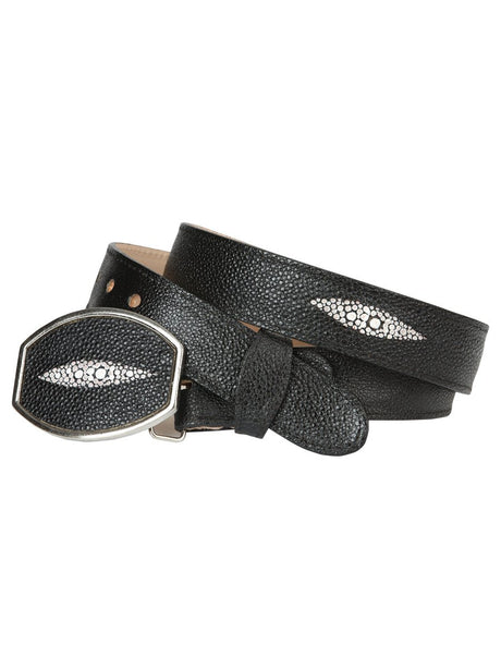 Men’s Vaquero Belt El General Imitation Stingray 45574 - BELLEZA'S - Men’s Vaquero Belt El General Imitation Stingray 45574 - CABALLERO - 04557401