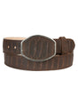 Men’s Western Belt El General Imitation Python - Brown 45570 - BELLEZA'S - Men’s Western Belt El General Imitation Python - Brown 45570 - CABALLERO - 04557001