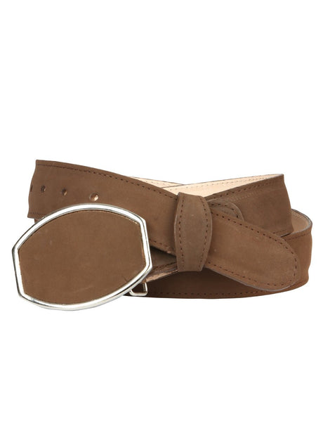 Men’s Western Belt El General Nubuck - Camel 45576 - BELLEZA'S - Men’s Western Belt El General Nubuck - Camel 45576 - CABALLERO - 04557601
