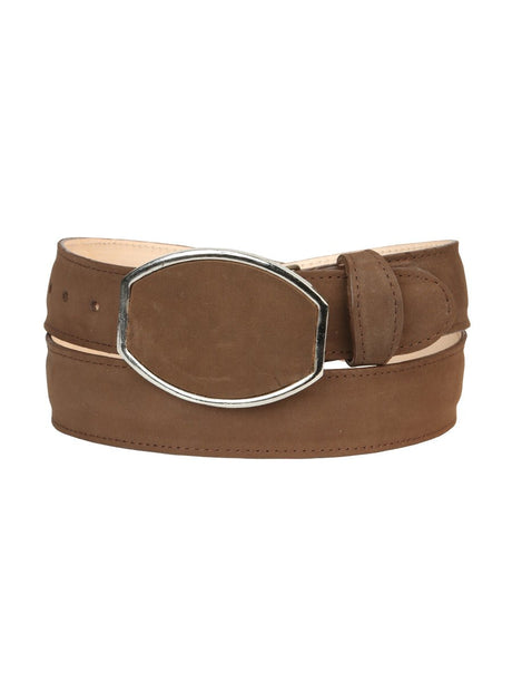 Men’s Western Belt El General Nubuck - Camel 45576 - BELLEZA'S - Men’s Western Belt El General Nubuck - Camel 45576 - CABALLERO - 04557601
