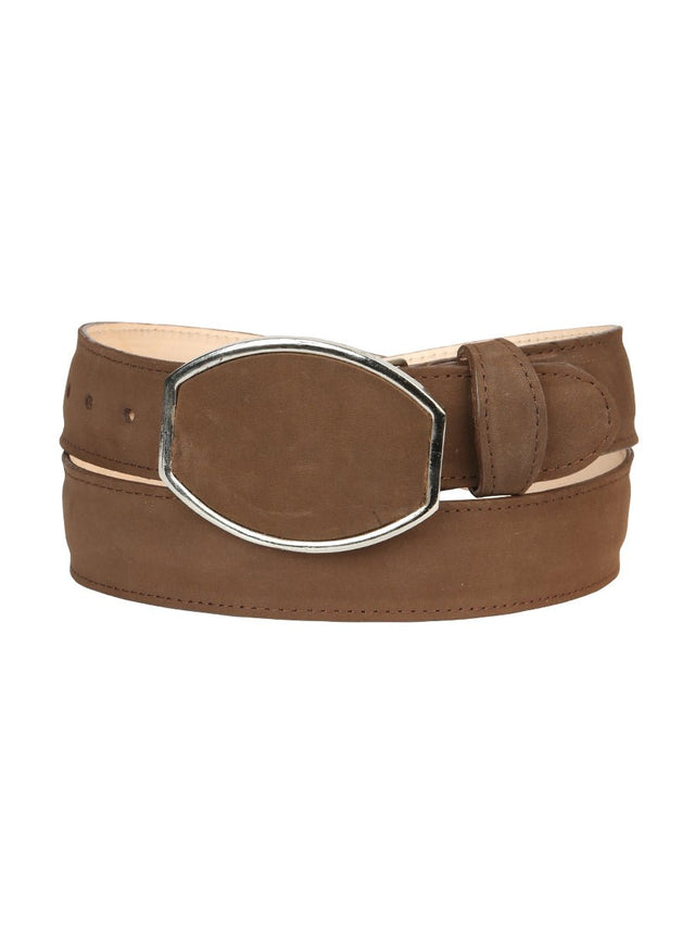 Men’s Western Belt El General Nubuck - Camel 45576 - BELLEZA'S - Men’s Western Belt El General Nubuck - Camel 45576 - CABALLERO - 04557601