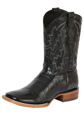 Men’s Western Boot Print Caiman Belly 100 Años - Black 43633 - BELLEZA'S - Men’s Western Boot Print Caiman Belly 100 Años - Black 43633 - CABALLERO - 04363301