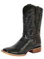 Men’s Western Boot Print Caiman Belly 100 Años - Black 43633 - BELLEZA'S - Men’s Western Boot Print Caiman Belly 100 Años - Black 43633 - CABALLERO - 04363301