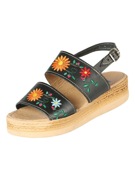 Mexica Artisanal Sandals Leather Black 603953 - BELLEZA'S - Mexica Artisanal Sandals Leather Black 603953 - DAMA - 60395301