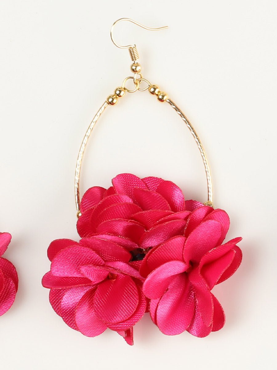 Mexican Artisanal Earrings Fuchsia 603243 - BELLEZA'S - Mexican Artisanal Earrings Fuchsia 603243 - Women's Earrings - 60324301