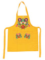 Mexican Artisanal Embroidered Apron 50% Cotton, %50 Polyester Yellow 603198 - BELLEZA'S - Mexican Artisanal Embroidered Apron 50% Cotton, %50 Polyester Yellow 603198 - DAMA - 60319801