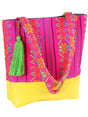 Mexican Artisanal Handbag 100% Polyester Pink 603008 - BELLEZA'S - Mexican Artisanal Handbag 100% Polyester Pink 603008 - WOMEN - 60300801