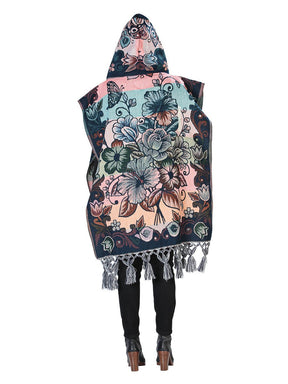 Mexican Artisanal Poncho 100% Acrylic Multicolor 603878 - BELLEZA'S - Mexican Artisanal Poncho 100% Acrylic Multicolor 603878 - DAMA - 60387801