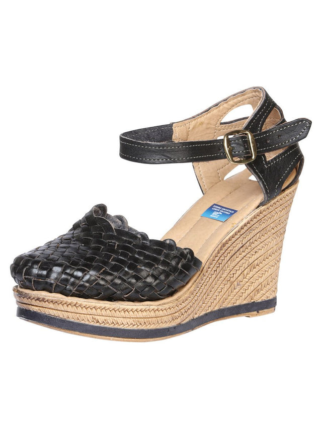 Mexican Artisanal Sandals Leather Black 601928 - BELLEZA'S - Mexican Artisanal Sandals Leather Black 601928 - DAMA - 60192801