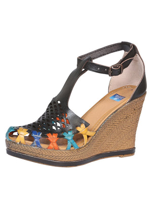 Mexican Artisanal Sandals Leather Black 601937 - BELLEZA'S - Mexican Artisanal Sandals Leather Black 601937 - DAMA - 60193701