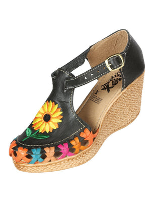 Mexican Artisanal Sandals Leather Black 603313 - BELLEZA'S - Mexican Artisanal Sandals Leather Black 603313 - DAMA - 60331301