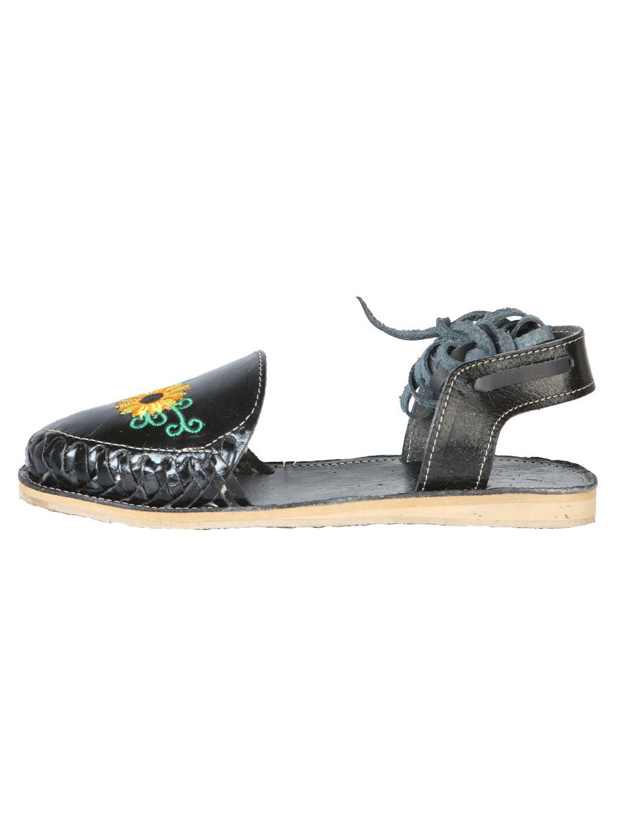 Mexican Artisanal Sandals Leather Black 603919 - BELLEZA'S - Mexican Artisanal Sandals Leather Black 603919 - DAMA - 60391901