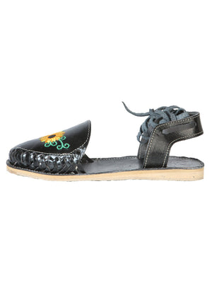 Mexican Artisanal Sandals Leather Black 603919 - BELLEZA'S - Mexican Artisanal Sandals Leather Black 603919 - DAMA - 60391901