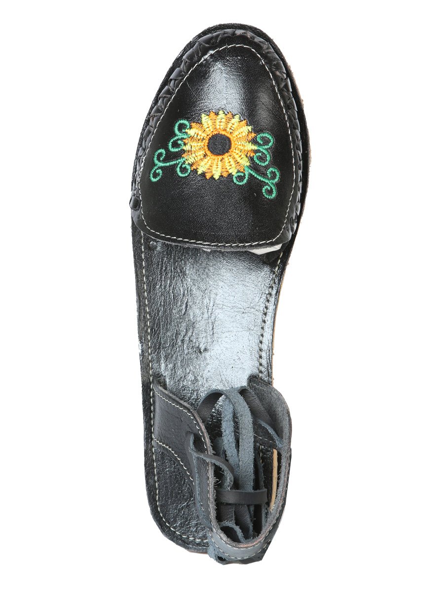 Mexican Artisanal Sandals Leather Black 603919 - BELLEZA'S - Mexican Artisanal Sandals Leather Black 603919 - DAMA - 60391901